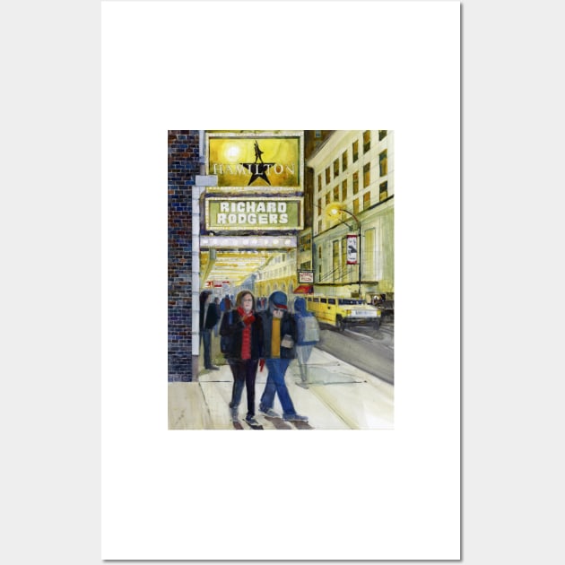 Broadway, New York City Wall Art by dfrdesign